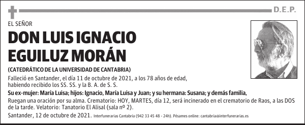 DON LUIS IGNACIO EGUILUZ MORÁN