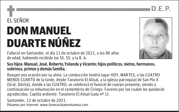 DON MANUEL DUARTE NÚÑEZ