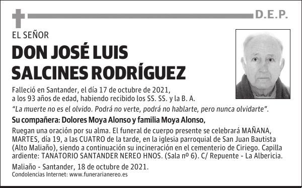DON JOSÉ LUIS SALCINES RODRÍGUEZ