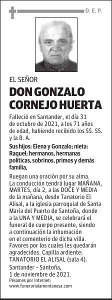 DON GONZALO CORNEJO HUERTA