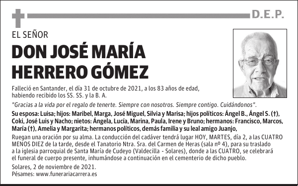DON JOSÉ MARÍA HERRERO GÓMEZ