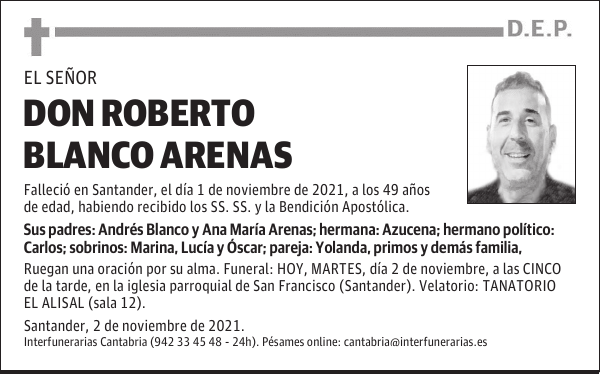 DON ROBERTO BLANCO ARENAS