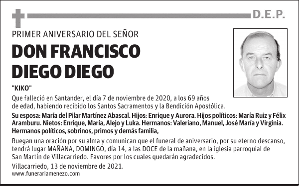 DON FRANCISCO DIEGO DIEGO