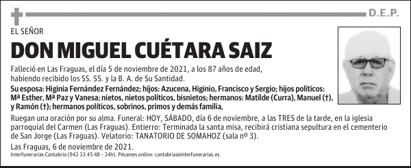 DON MIGUEL CUÉTARA SAIZ