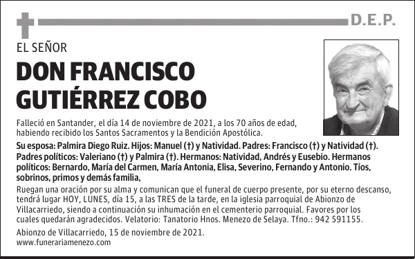 DON FRANCISCO GUTIÉRREZ COBO