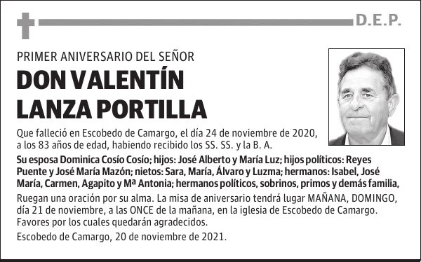 DON VALENTÍN LANZA PORTILLA