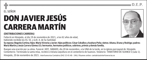 DON JAVIER JESÚS CARRERA MARTÍN