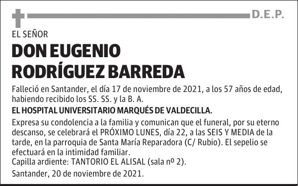 DON EUGENIO RODRÍGUEZ BARREDA