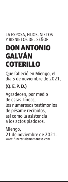 DON ANTONIO GALVÁN COTERILLO