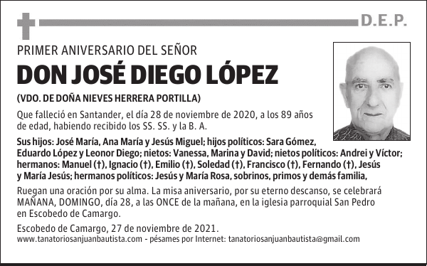 DON JOSÉ DIEGO LÓPEZ