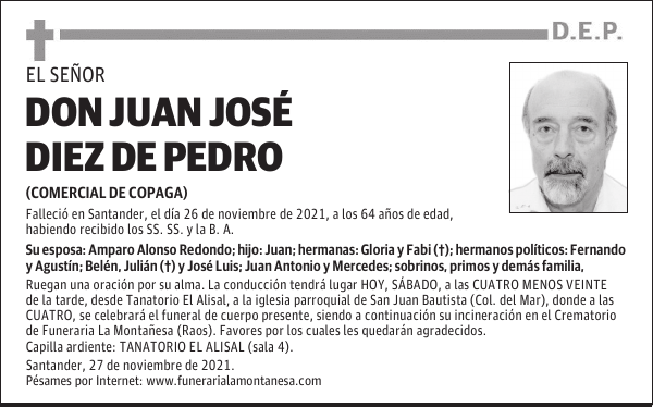 DON JUAN JOSÉ DIEZ DE PEDRO