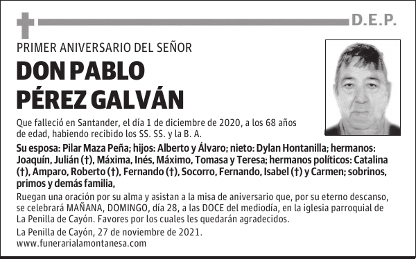 DON PABLO PÉREZ GALVÁN