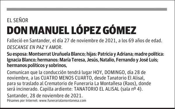 Don Manuel López Gómez