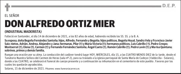 DON ALFREDO ORTIZ MIER