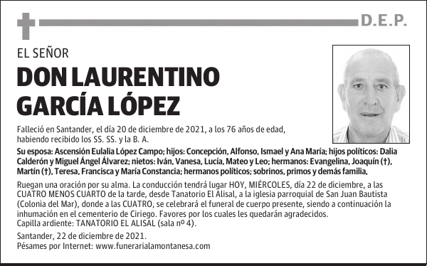 DON LAURENTINO GARCÍA LÓPEZ