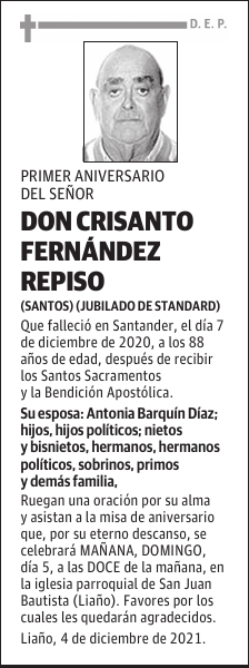 DON CRISANTO FERNÁNDEZ REPISO