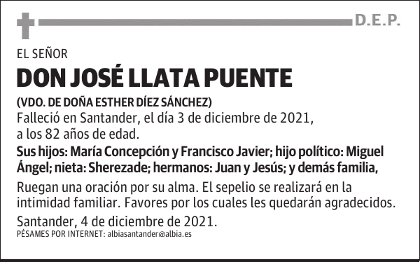 DON JOSÉ LLATA PUENTE