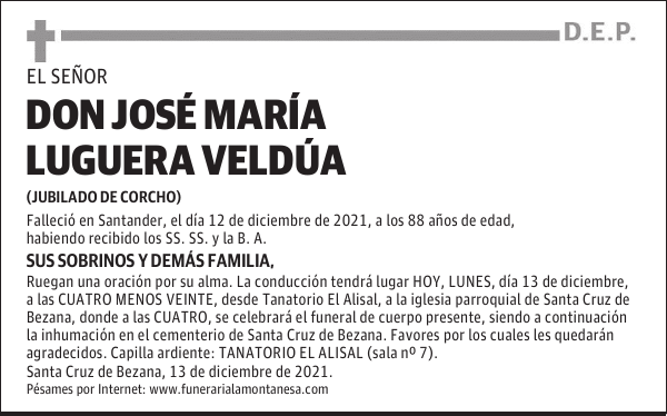 DON JOSÉ MARÍA LUGUERA VELDÚA