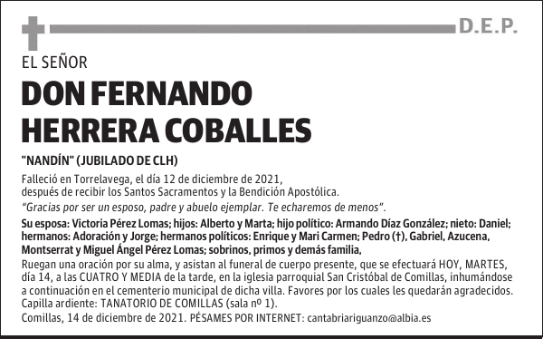 DON FERNANDO HERRERA COBALLES
