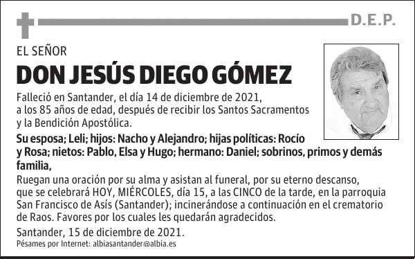 DON JESÚS DIEGO GÓMEZ