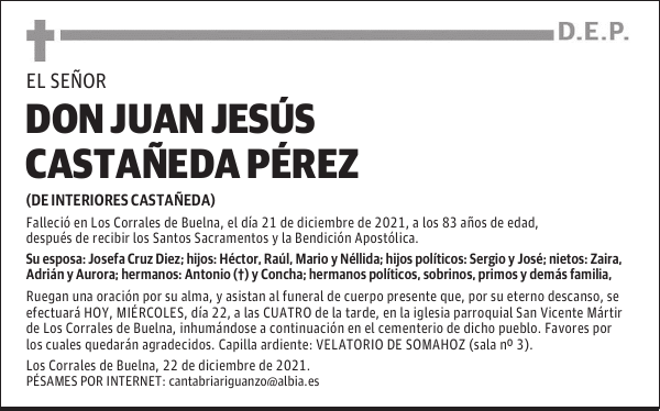 DON JUAN JESÚS CASTAÑEDA PÈREZ