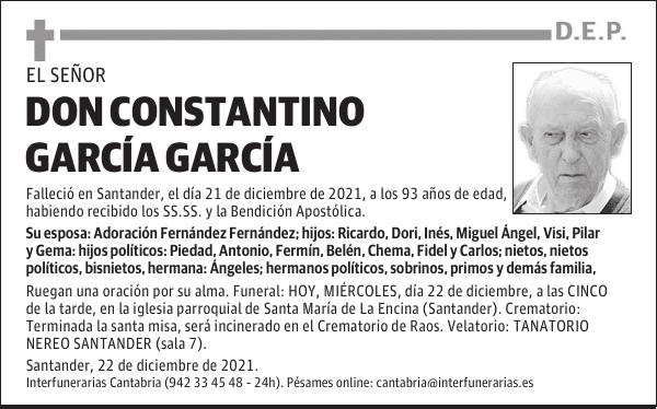 DON CONSTANTINO GARCÍA GARCÍA