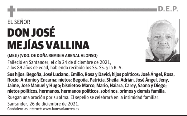 DON JOSÉ MEJÍAS VALLINA