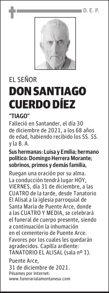 DON SANTIAGO CUERDO DÍEZ