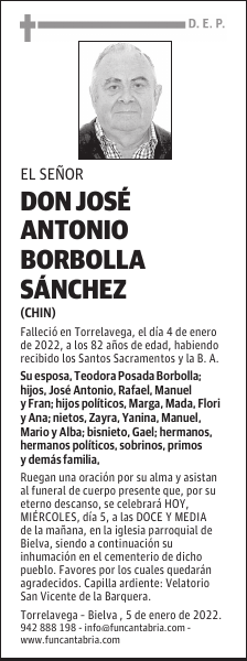 DON JOSÉ ANTONIO BORBOLLA SÁNCHEZ