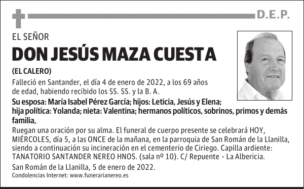 DON JESÚS MAZA CUESTA