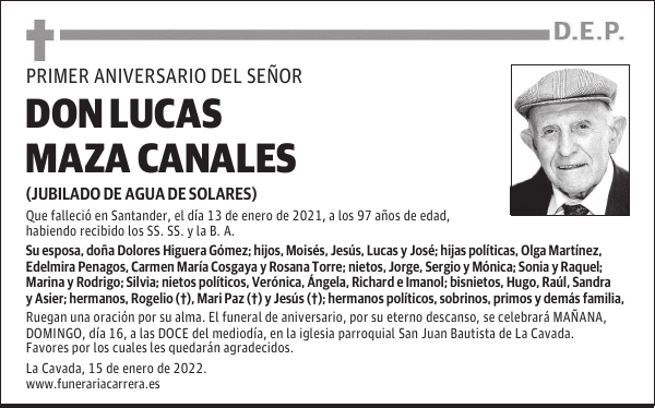 DON LUCAS MAZA CANALES