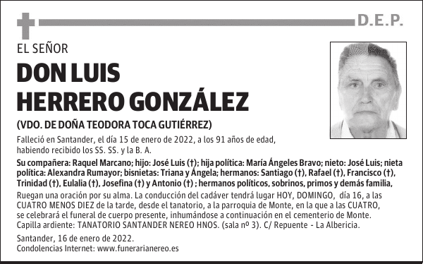 DON LUIS HERRERO GONZÁLEZ