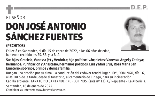 DON JOSÉ ANTONIO SÁNCHEZ FUENTES