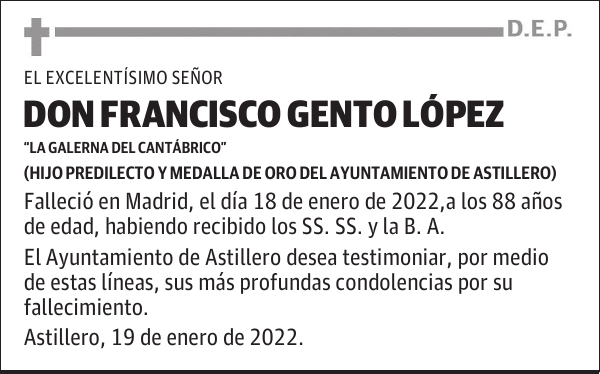 DON FRANCISCO GENTO LÓPEZ