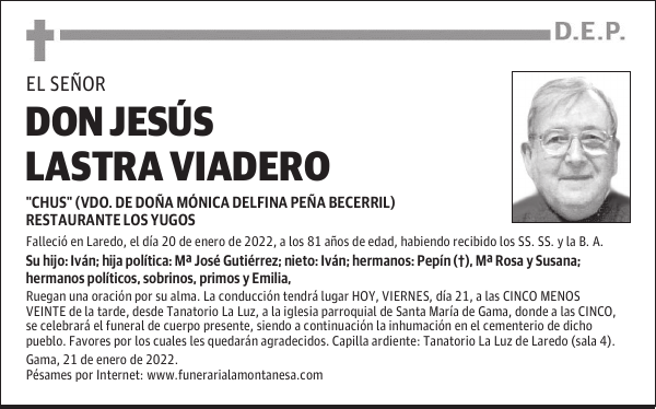 DON JESÚS LASTRA VIADERO