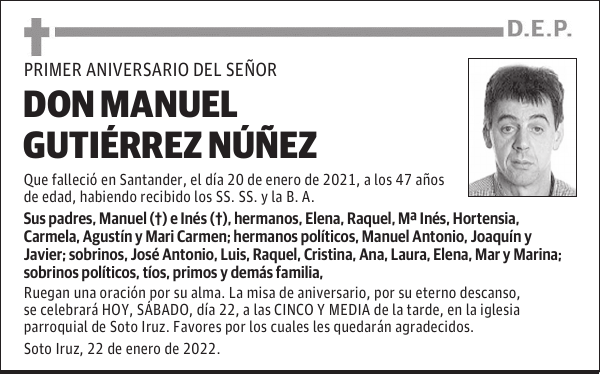 DON MANUEL GUTIÉRREZ NÚÑEZ