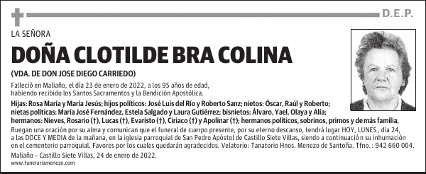 DOÑA CLOTILDE BRA COLINA