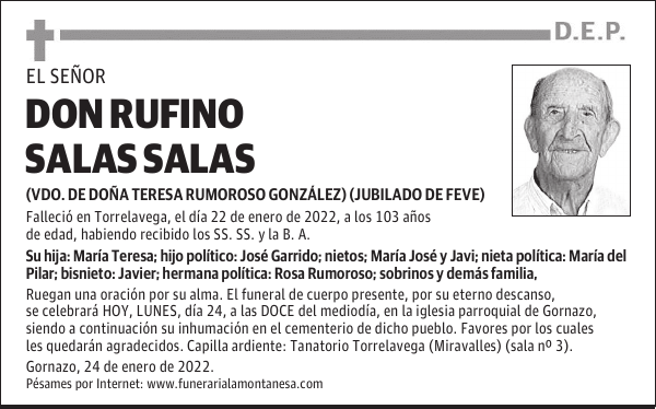 DON RUFINO SALAS SALAS