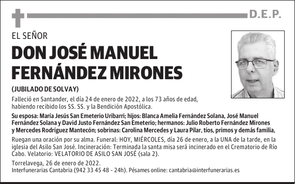 DON JOSÉ MANUEL FERNÁNDEZ MIRONES