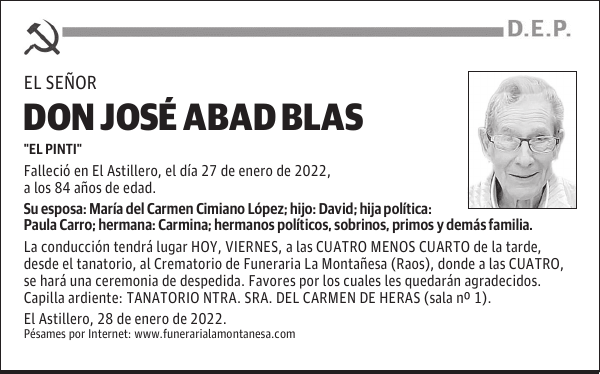 DON JOSÉ ABAD BLAS
