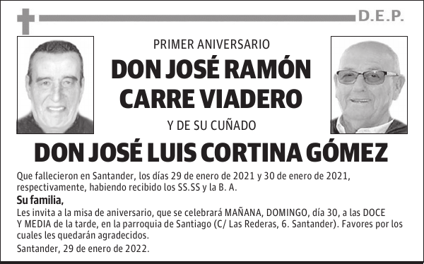 DON JOSÉ RAMÓN CARRE VIADERO
