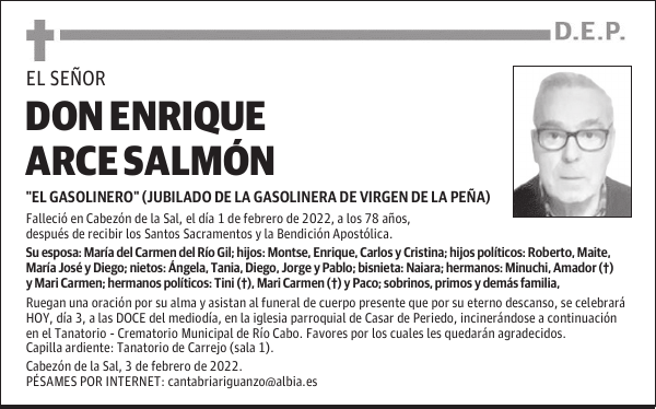 DON ENRIQUE ARCE SALMÓN