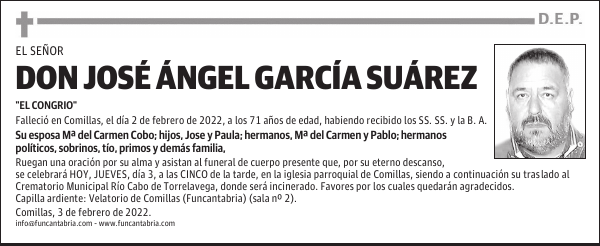 DON JOSÉ ÁNGEL GARCÍA SUÁREZ