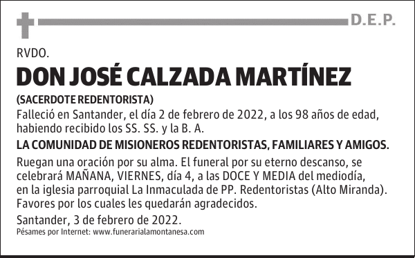 DON JOSÉ CALZADA MARTÍNEZ