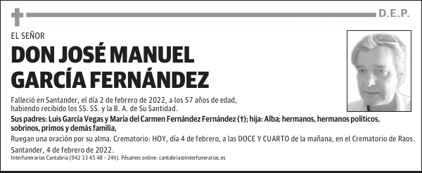 DON JOSÉ MANUEL GARCÍA FERNÁNDEZ