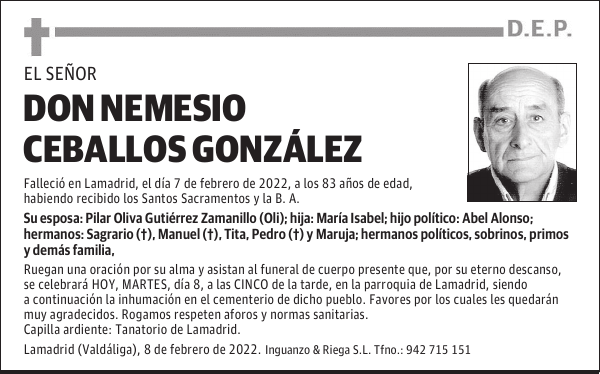 DON NEMESIO CEBALLOS GONZÁLEZ