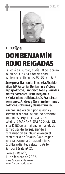DON BENJAMÍN ROJO REIGADAS