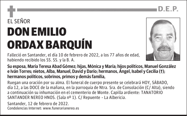 DON EMILIO ORDAX BARQUÍN
