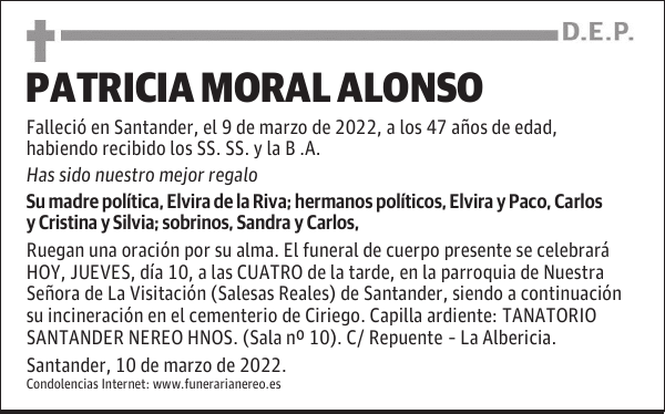 PATRICIA MORAL ALONSO