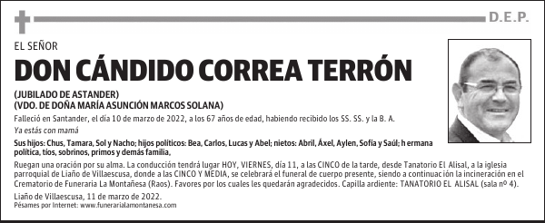 DON CÁNDIDO CORREA TERRÓN